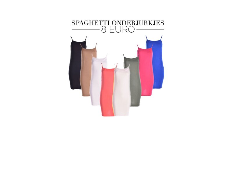 Spaghetti jurkjes - Diverse kleuren