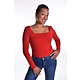 Top Basic Square - Rood