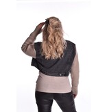 Jasje Bibi - Antraciet met licht taupe mouwen