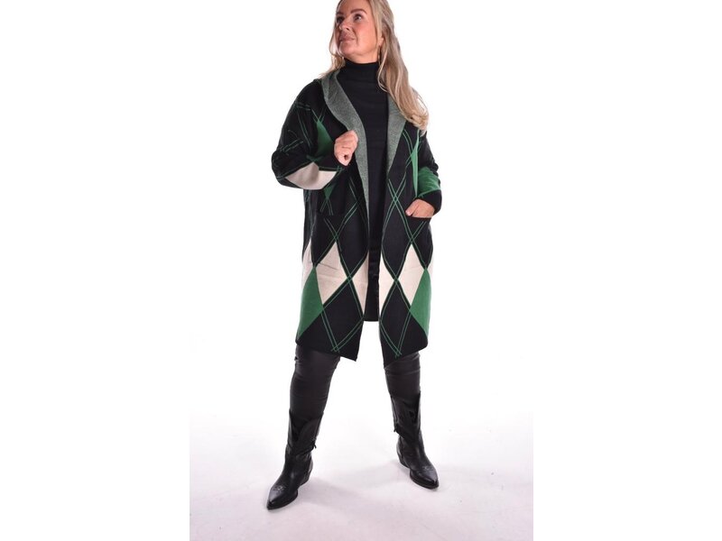 Vest Londen - Zwart/Groen