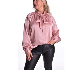 Blouse Satin Love - Zacht Oud Roze