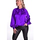 Blouse Satin Love - Paars