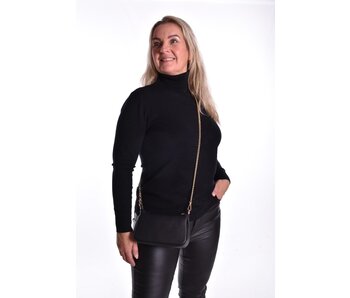 Tasje van echt Leer - Zwart