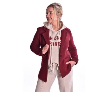 Blazer Je t'aime - Bordeaux