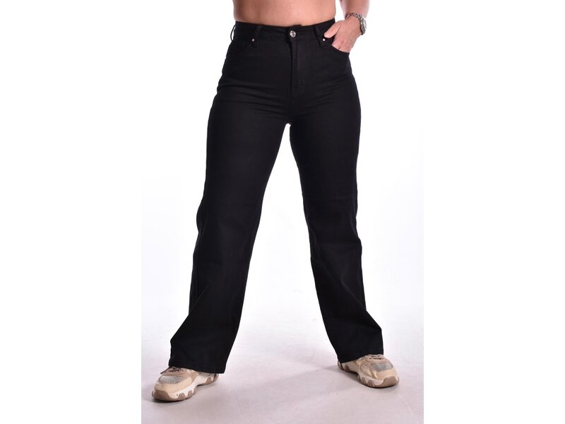 Goodies Wide Leg Color (DJ2498) - Zwart