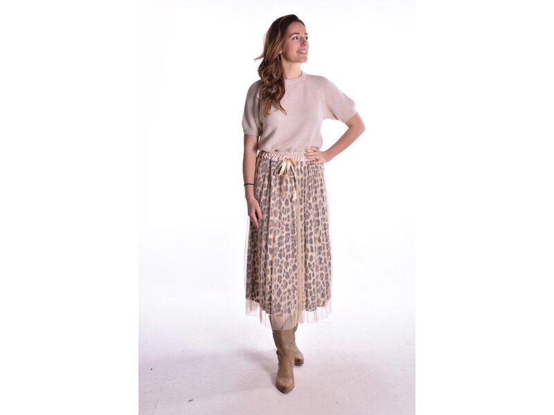 Tule Rok Leopard - Beige