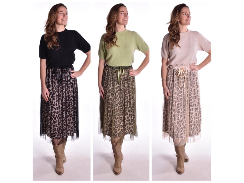 Tule Rok Leopard - Beige