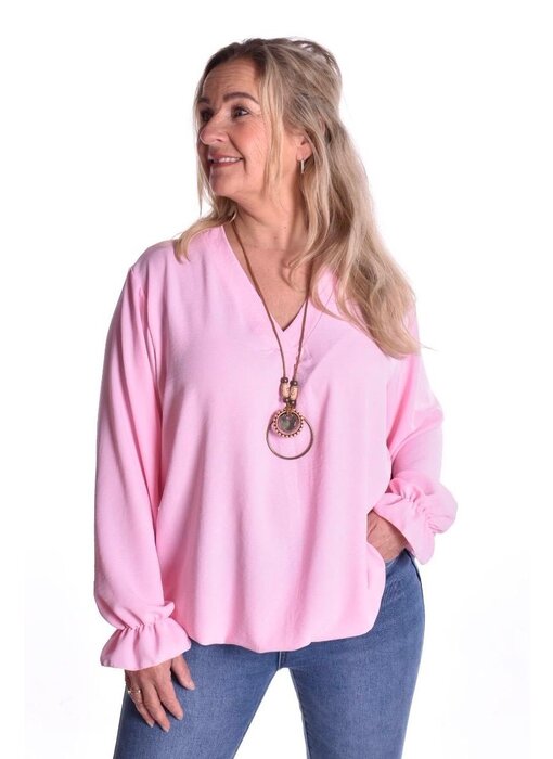 Ballontop met Ketting - Roze