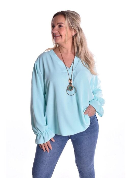 Ballontop met Ketting - Mint