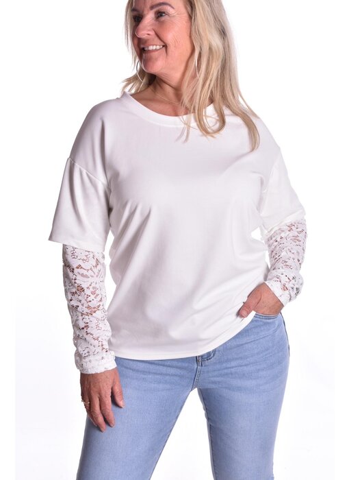 Top Maaike - Gebroken wit