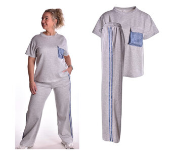 Pak a touch of denim - Grijs