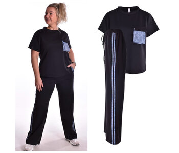 Pak a touch of denim - Zwart