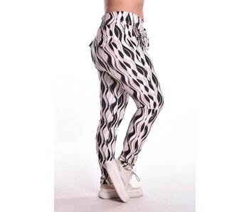 Luxe Travelstof Broek Pam - Zwart