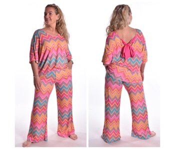 Set Donna - Geel/Fuchsia/Turquoise