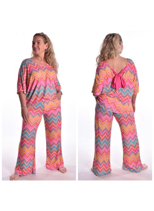 Set Donna - Geel/Fuchsia/Turquoise