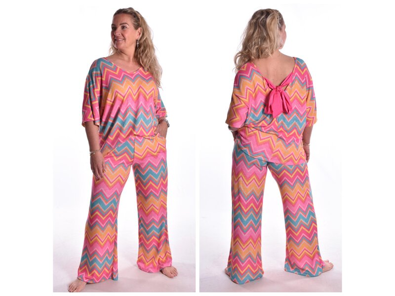 Set Donna - Geel/Fuchsia/Turquoise