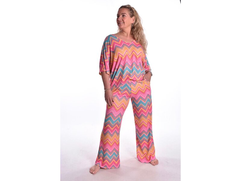 Set Donna - Geel/Fuchsia/Turquoise