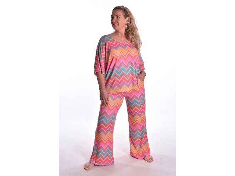 Set Donna - Geel/Fuchsia/Turquoise