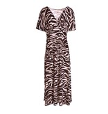 Jurk Pam - Zebra Donkerbruin-Wit