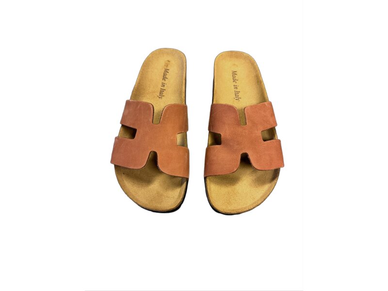 Slippers H - Cognac
