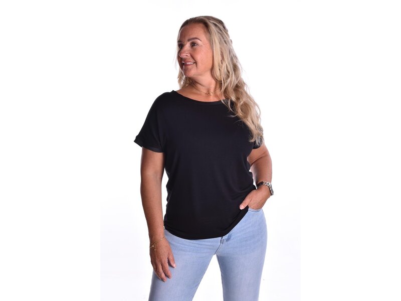 T-shirt Emma - Zwart