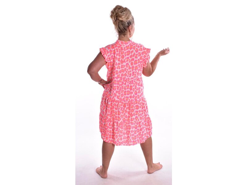Jurk Kenzie - Fluor Roze