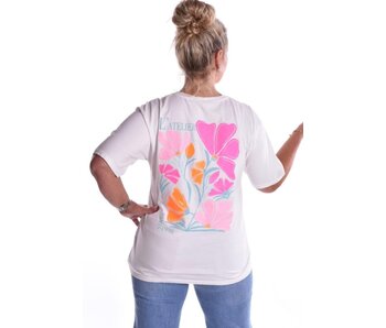 T-shirt Paris van Mooij - Roomwit