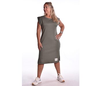 Jurk Perfect Basic - Legergroen