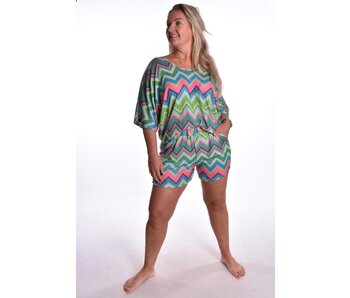 2 piece Zigzag Set - Felgroen