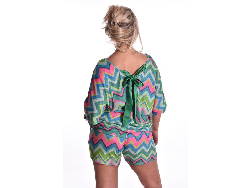 2 piece Zigzag Set - Felgroen