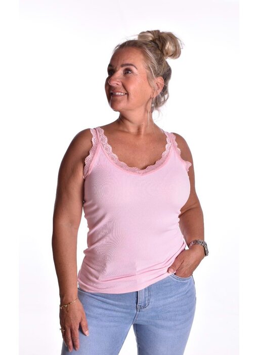 Kanten Top Nova - Licht Roze