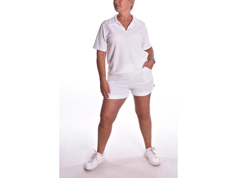 2 delige Luxe Badstof Set - Wit
