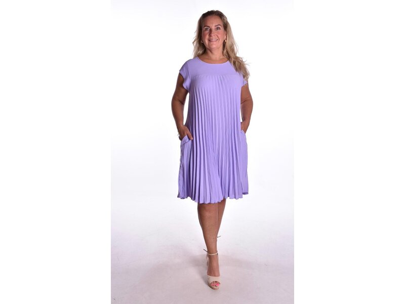 Jurk Plissé Pastel - Lila