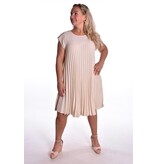 Jurk Plissé Pastel - Beige
