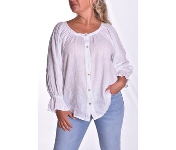 Blouse Pure Linnen - Wit