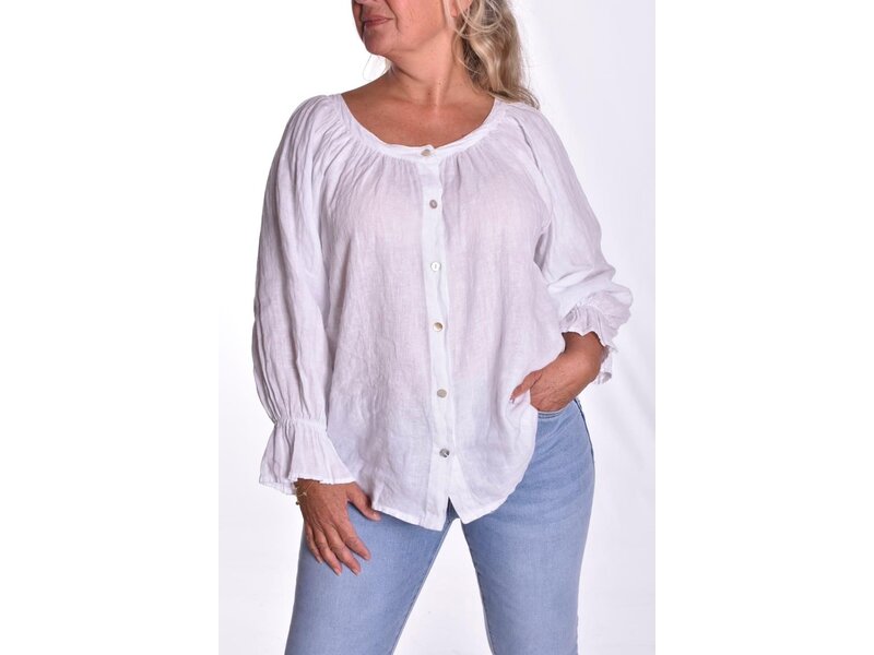 Blouse Pure Linnen - Wit