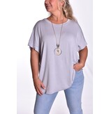 Top Linda met Ketting - Licht Grijs