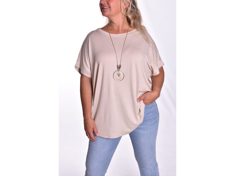 Top Linda met Ketting - Beige