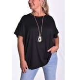 Top Linda met Ketting - Zwart