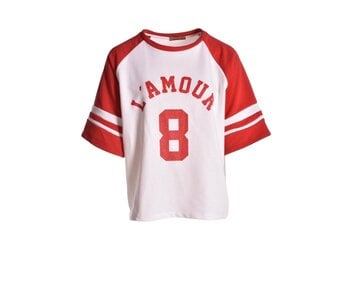 Sweater L'Amour van Mooij - Rood