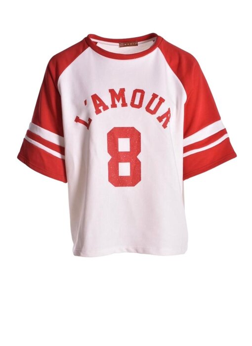Sweater L'Amour van Mooij - Rood