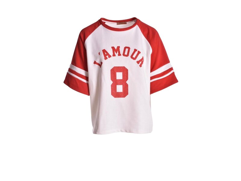 Sweater L'Amour van Mooij - Rood
