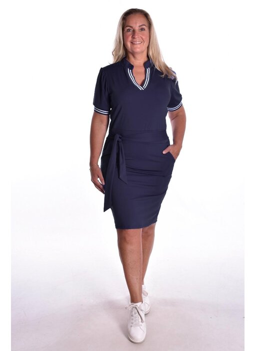 Travel Jurk Sporty Chic - Donkerblauw