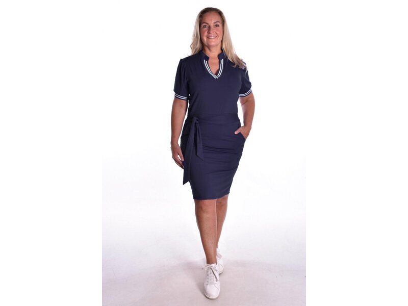 Travel Jurk Sporty Chic - Donkerblauw