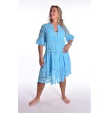 Jurk Doorgeknoopte Liefde - Turquoise