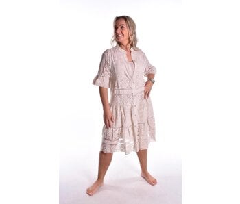 Jurk Doorgeknoopte Liefde - Beige