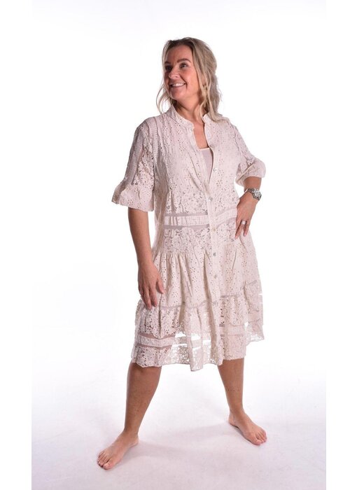 Jurk Doorgeknoopte Liefde - Beige