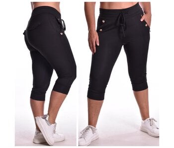 Luxe Travel Capribroek Button - Zwart