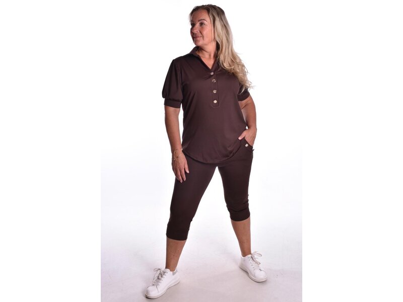 Luxe Travel Capribroek Button - Choco