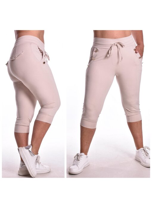 Luxe Travel Capribroek Button - Beige